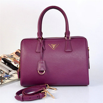 2014 Prada Saffiano Leather Two Handle Bag BN2780 purple for sale - Click Image to Close